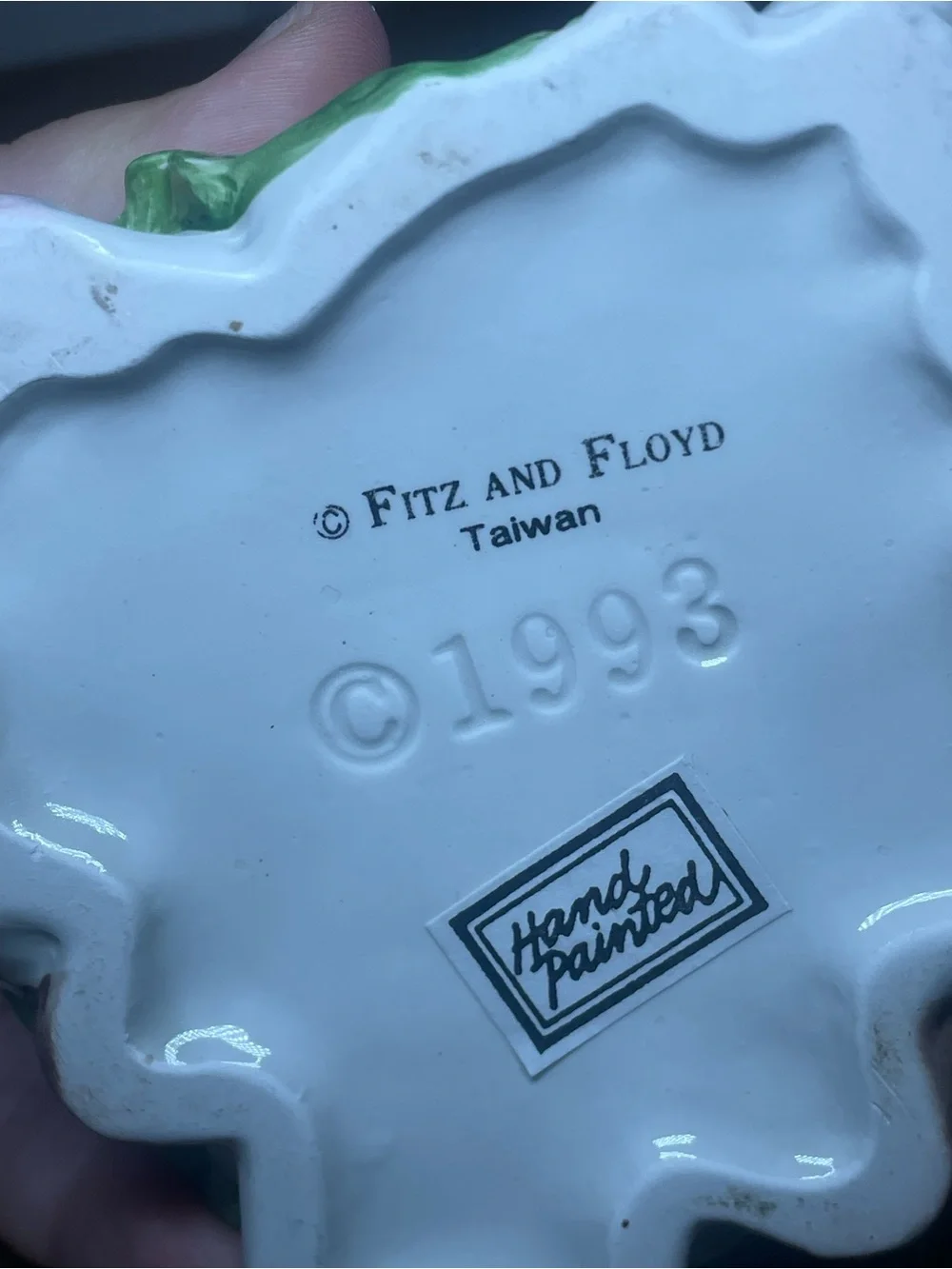 Vintage Fitz & Floyd Bunny Cream & Sugar Set 1993 Hand Painted Easter